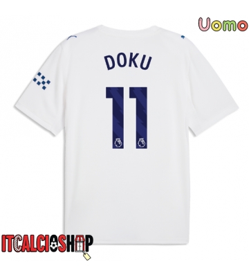 Manchester City Jeremy Doku #11 Terza Maglia 2026-27 Manica Corta